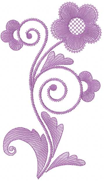 Enhance Your Embroidery Projects with the Elegant Violet Flower Free Machine Embroidery Design