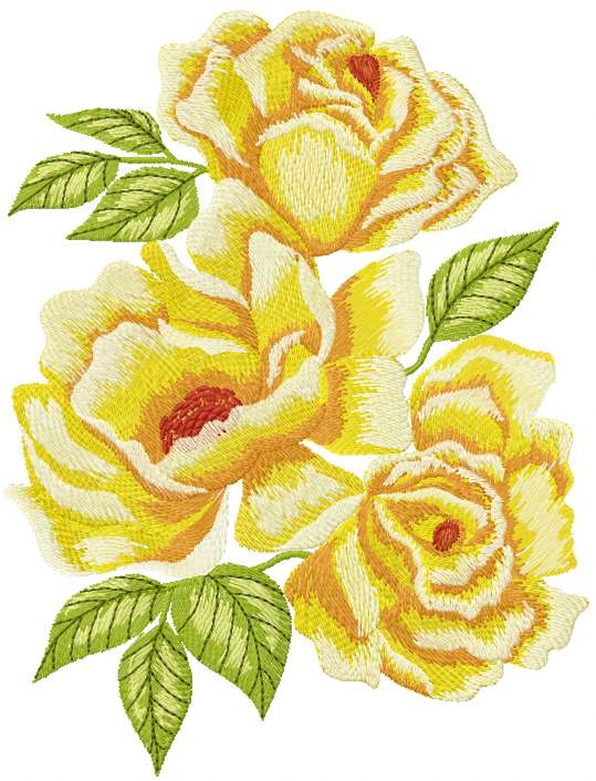 Rose embroidery Free design