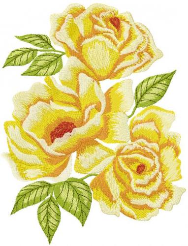 Roses photo stitch free embroidery design 9 - Machine embroidery community