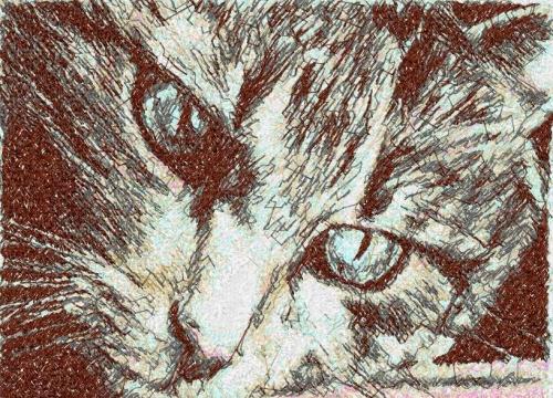 More information about "Cat photo stitch free machine embroidery design 18"