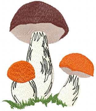 More information about "Mushrooms free machine embroidery design"