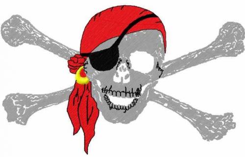 More information about "Pirate skull free machine embroidery design"