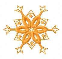 More information about "Christmas snowflake free machine embroidery design"
