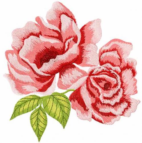 More information about "Two red roses free machine embroidery design"
