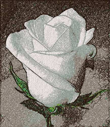 More information about "White rose photo stitch free embroidery design"