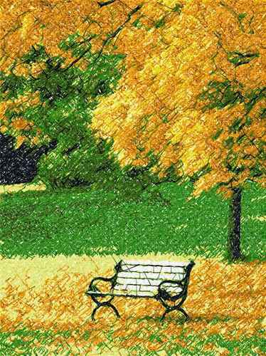 More information about "Autumn park photo stitch free embroidery design 2"