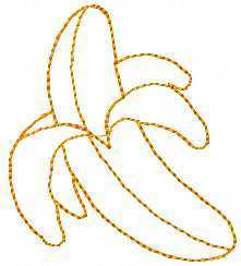 More information about "Banana applique free embroidery design"