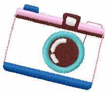 More information about "Camera applique free embroidery design"