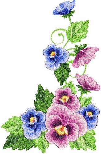 More information about "Flowers photo stitch free embroidery design 45"