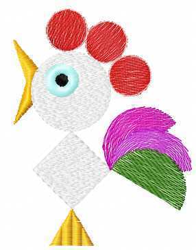 More information about "Little rooster free embroidery design"