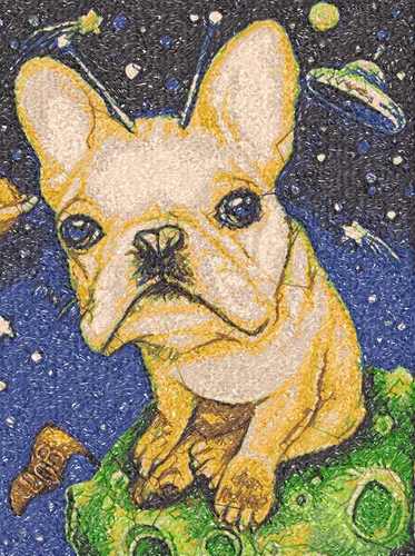 More information about "UFO Bulldog photo stitch free embroidery design"