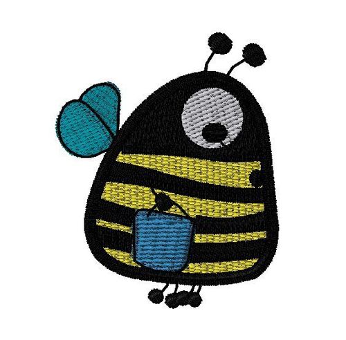 More information about "Bee free embroidery design"
