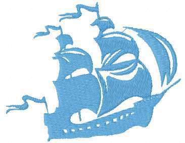 More information about "Blue sea ship free embroidery design"