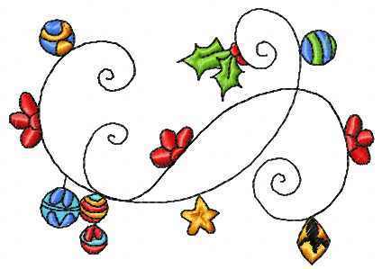 More information about "Winter decoration free embroidery design 2"