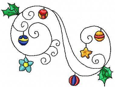 More information about "Winter decoration free embroidery design 4"