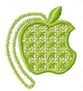 More information about "Apple FSL free embroidery design"