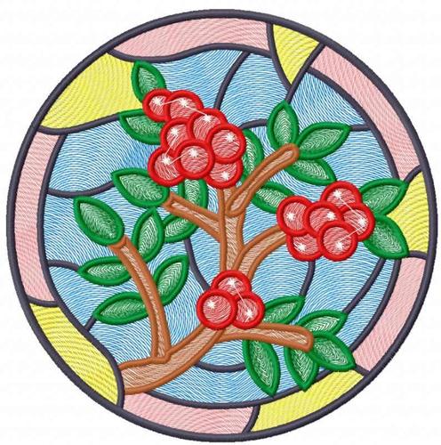 More information about "Stained-glass free embroidery design"