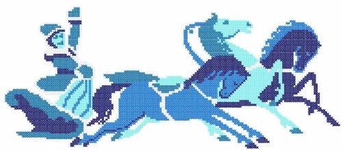 More information about "Winter walk cross stitch free embroidery design"