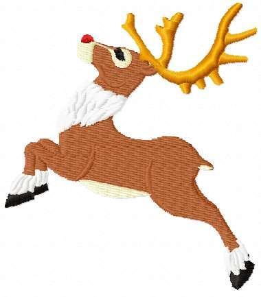 More information about "Christmas deer free embroidery design"