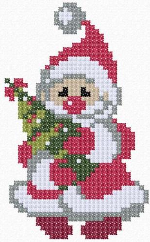 More information about "Santa Claus cross stitch free embroidery design"