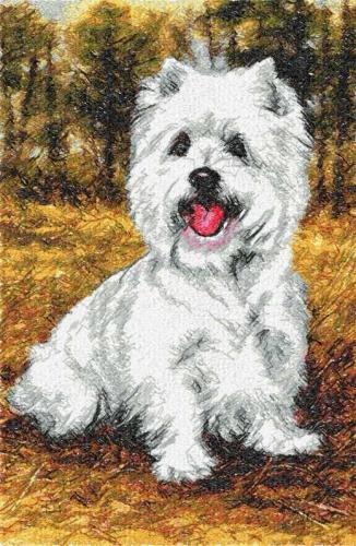 More information about "Lapdog photo stitch free embroidery design"