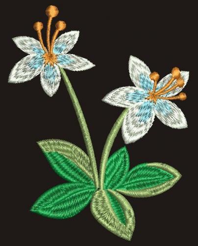 More information about "Flowers free embroidery design"