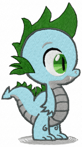 More information about "Small cute dragon free embroidery design"