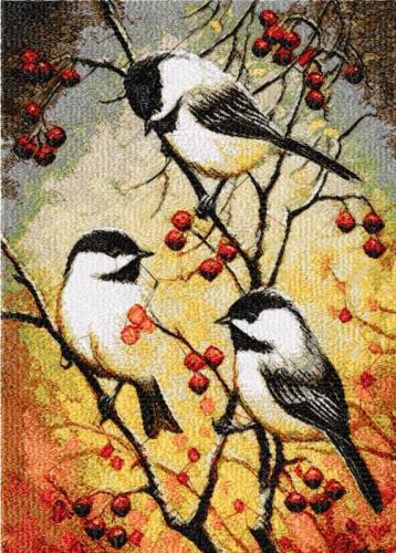 More information about "Autumn birds photo stitch free embroidery design"