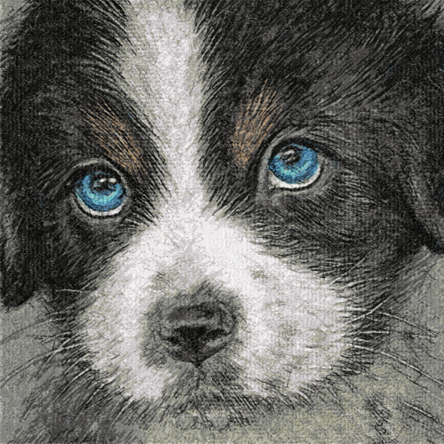 More information about "Cute dog muzzle photo stitch free machine embroidery design"