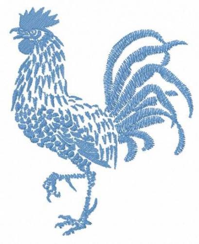 More information about "Blue Rooster free embroidery design"