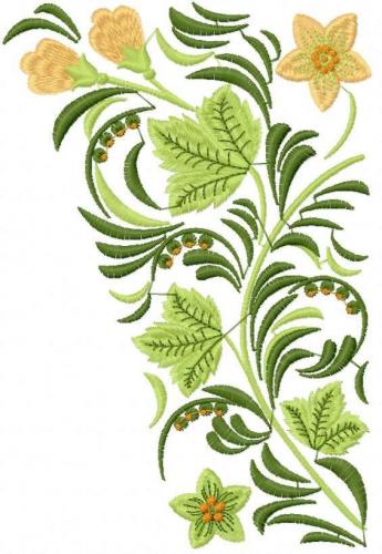 More information about "Autumn leaves block free embroidery design"