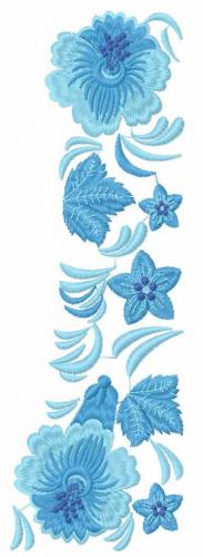 More information about "Blue flowers block free embroidery design"