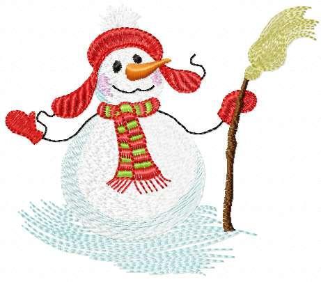 More information about "Happy snowmen free embroidery design"