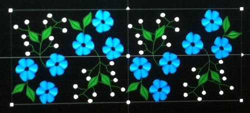 More information about "Free embroidery design   Border "Forget me not"."