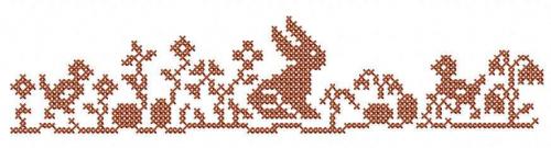 More information about "Hare in the meadow free embroidery design"