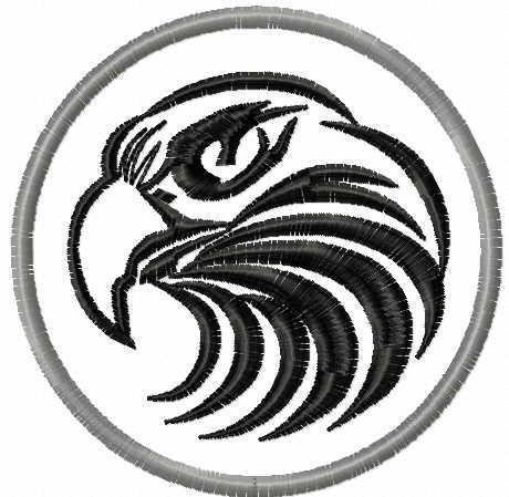 More information about "Eagle badge free embroidery design"