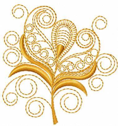 More information about "Gold flower free embroidery design"