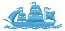 More information about "Sailing ship free embroidery deisgn"