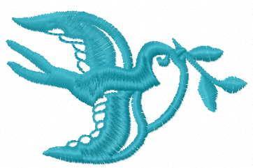More information about "Bird with branch free embroidery design"