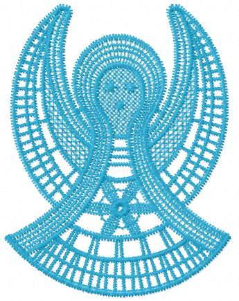 More information about "Christmas Angel FSL free embroidery design"