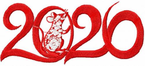 More information about "Mouse 2020 free embroidery design"
