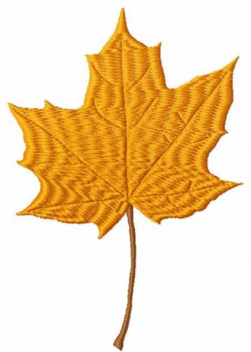 More information about "Orange maple leaf free embroidery design"