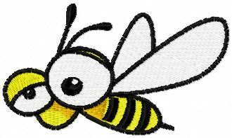 More information about "Funny bee free embroidery design"