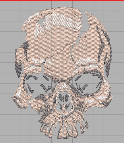 More information about "Realistic scary skull free embroidery design"