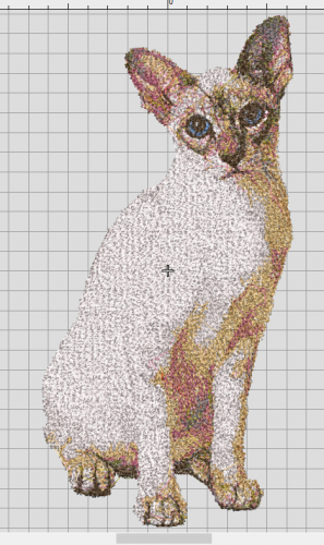 More information about "Realistic Siamese Cat free embroidery design"