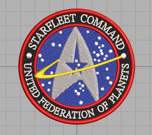 More information about "Star Trek United Federation of Planets Patch free embroidery design"