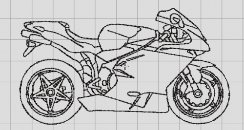 More information about "Augusta MV Motorcycle free embroidery design"