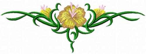 More information about "Flower tattoo free embroidery design"