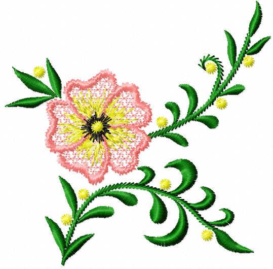 Pink stylish flower free embroidery design - Free embroidery designs ...