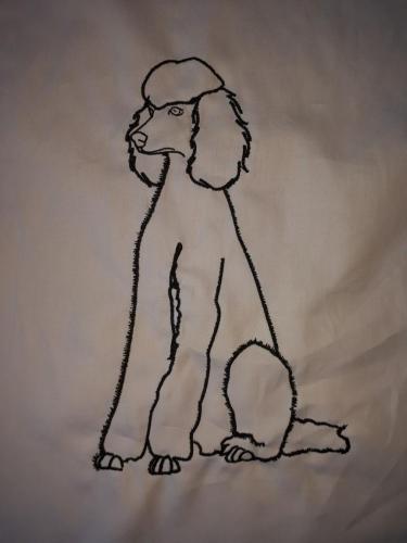 More information about "Poodle free embroidery design"